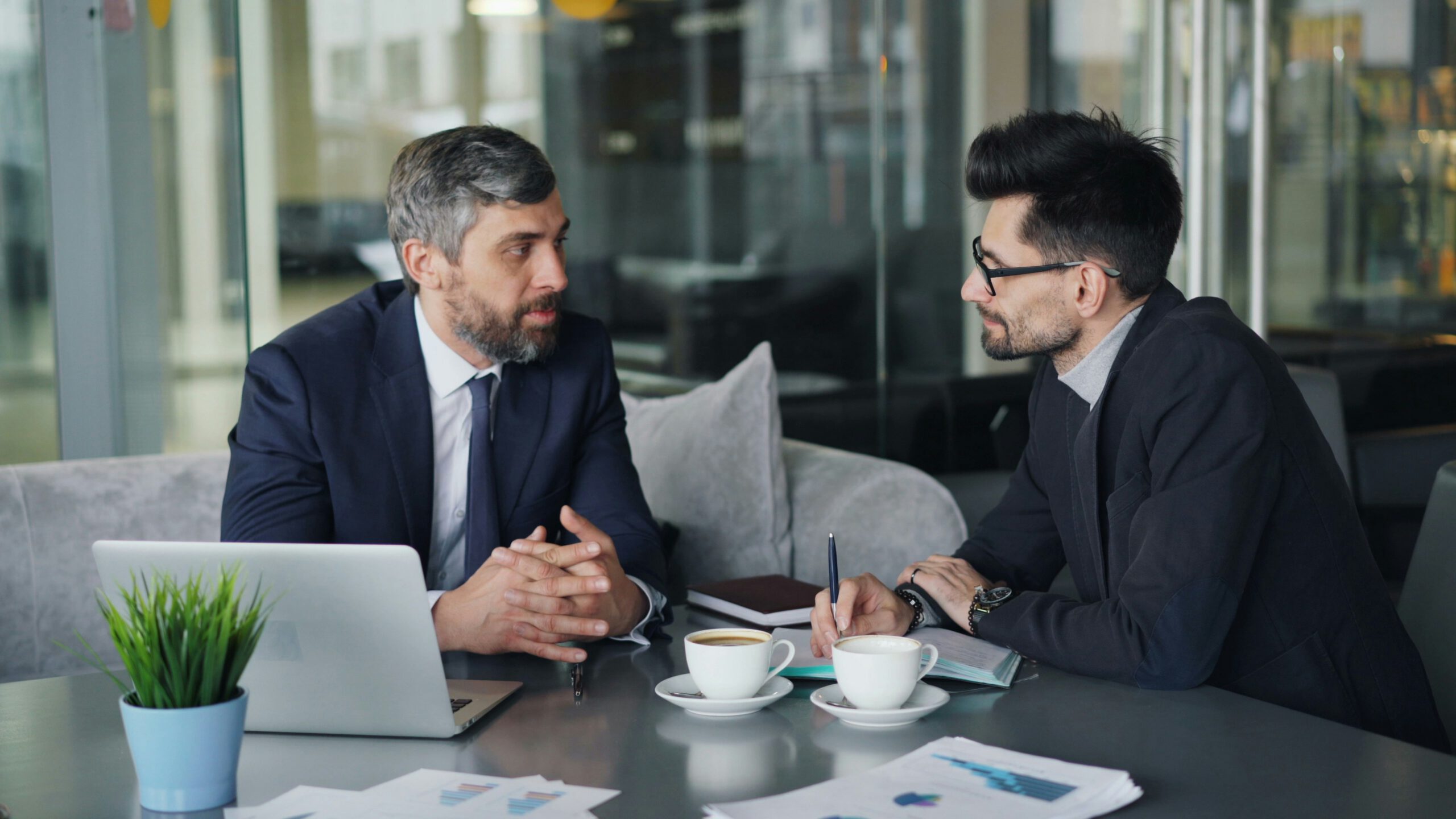 Photo — meeting with a client